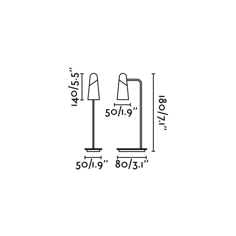 Veioza LED design modern minimalist LAO negru