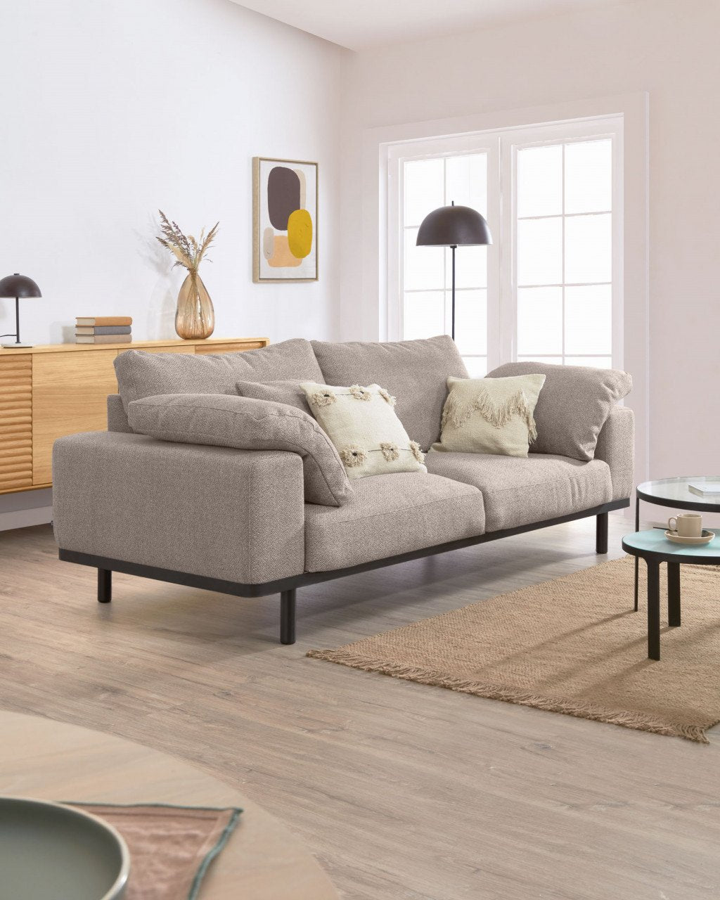 Veioza maro din metal 34 cm Aleyla Kave Home