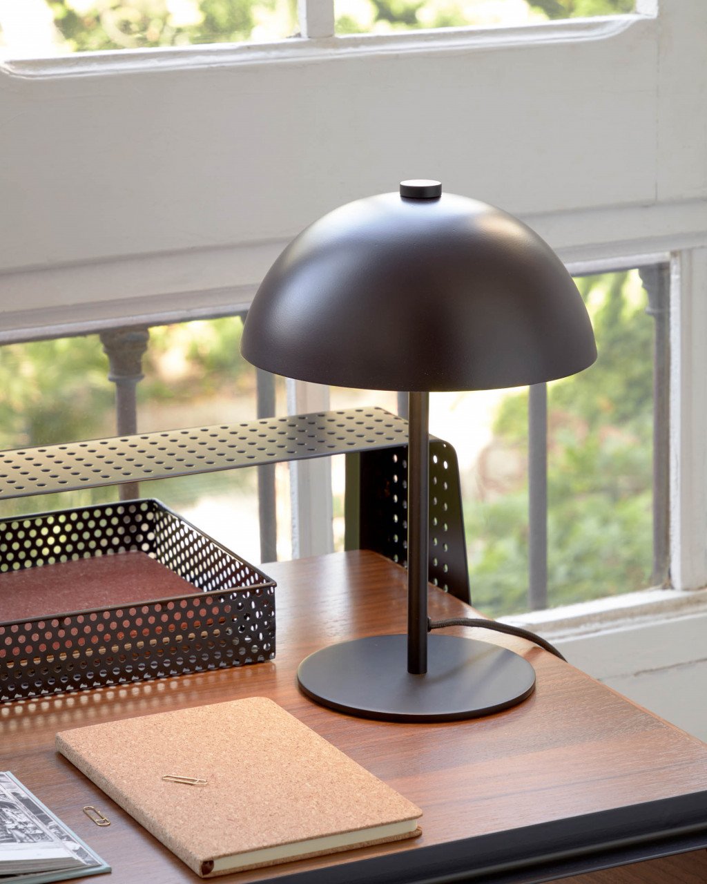 Veioza maro din metal 34 cm Aleyla Kave Home