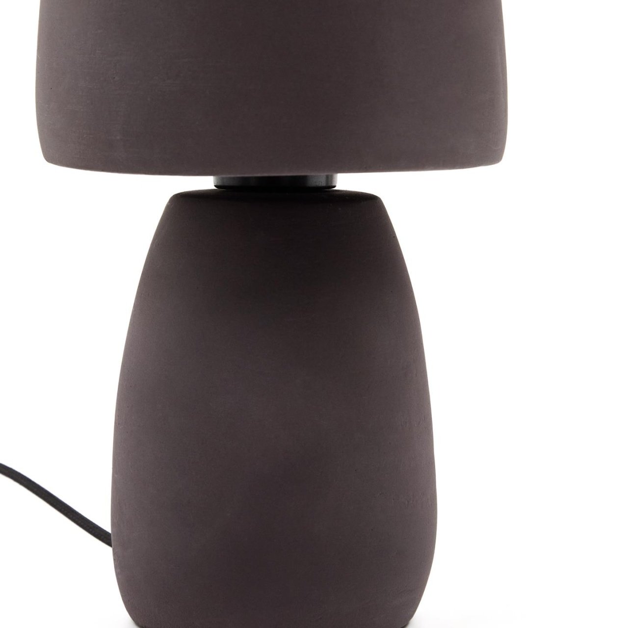 Veioza neagra din ceramica 30 cm Tandy Kave Home