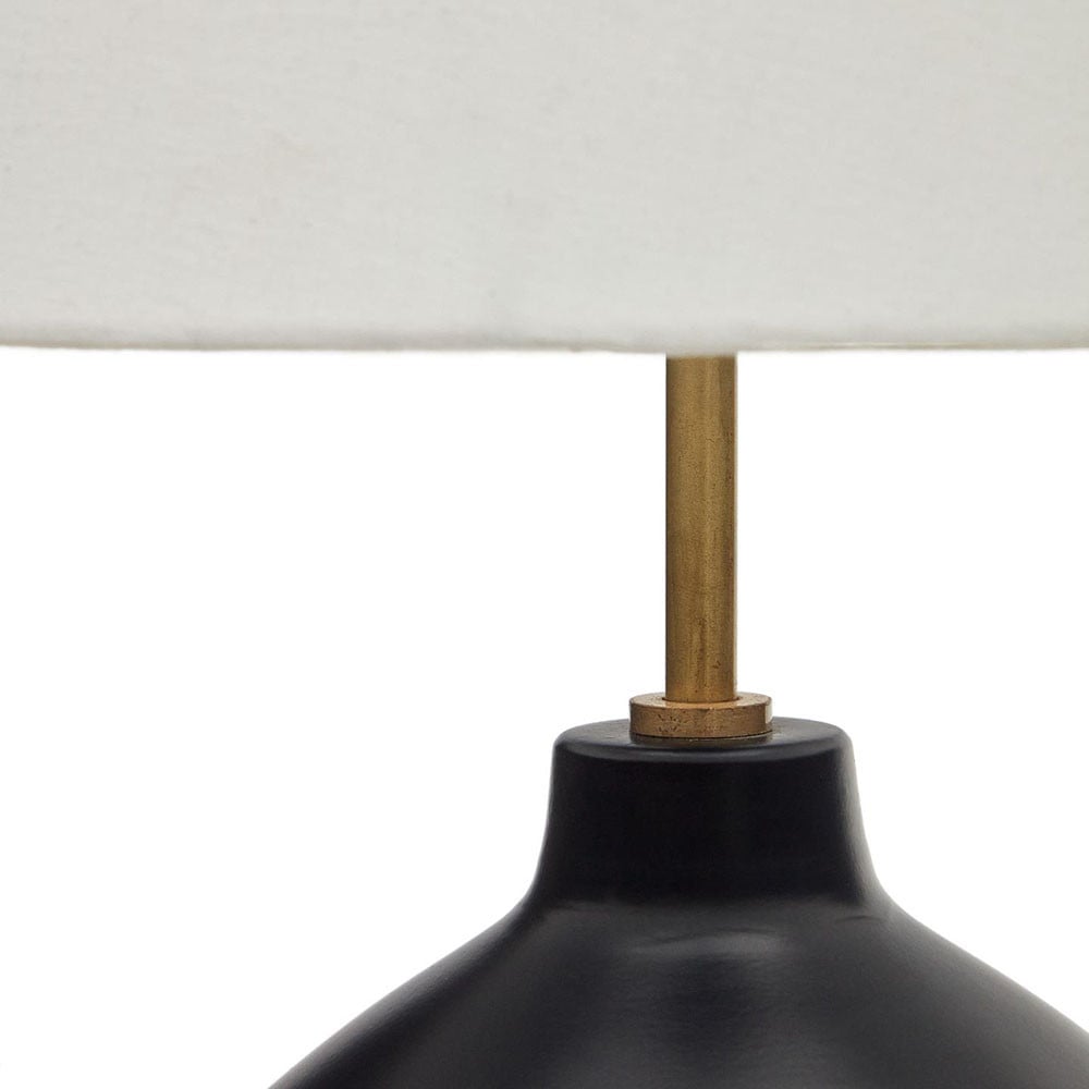 Veioza neagra din metal 72 cm Foixa Kave Home