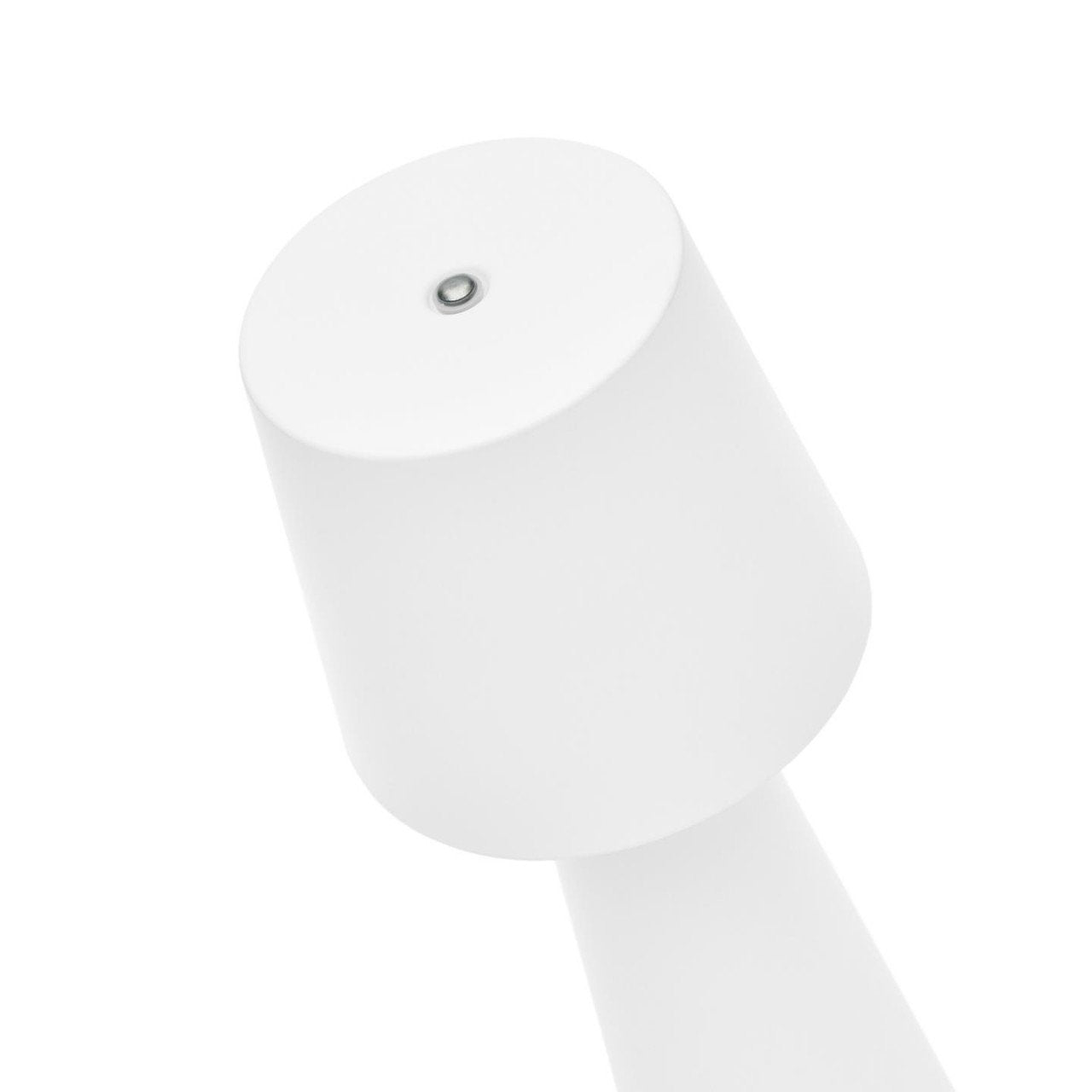 Veioza portabila alba din metal cu USB 25 cm Arenys Kave Home