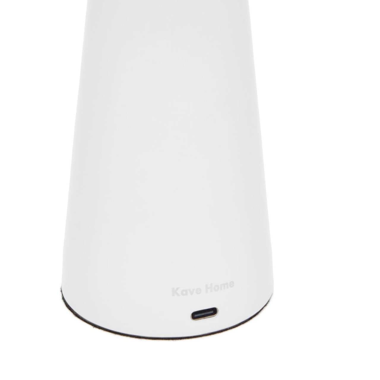 Veioza portabila alba din metal cu USB 25 cm Arenys Kave Home
