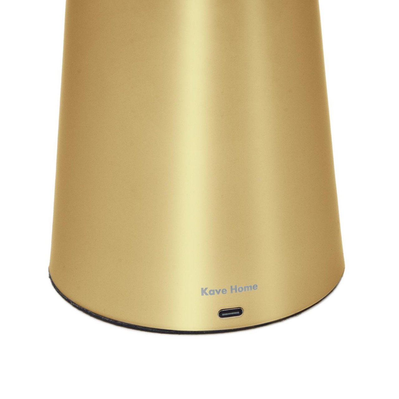 Veioza portabila aurie din metal cu USB 40 cm Arenys Kave Home