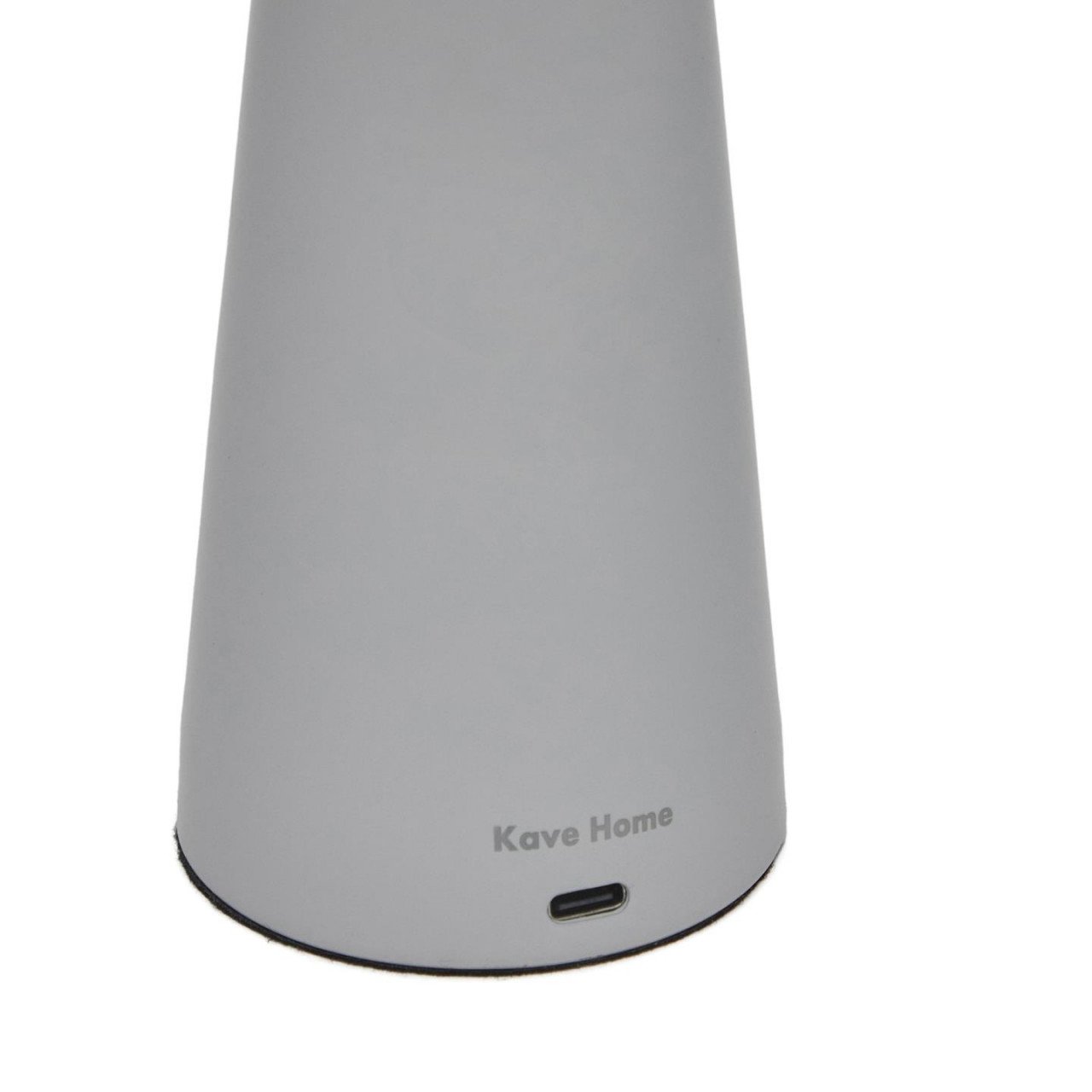 Veioza portabila gri din metal cu USB 25 cm Arenys Kave Home