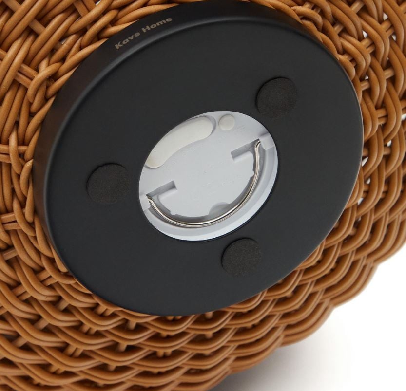 Veioza portabila maro din metal cu USB 55 cm Saranella Kave Home