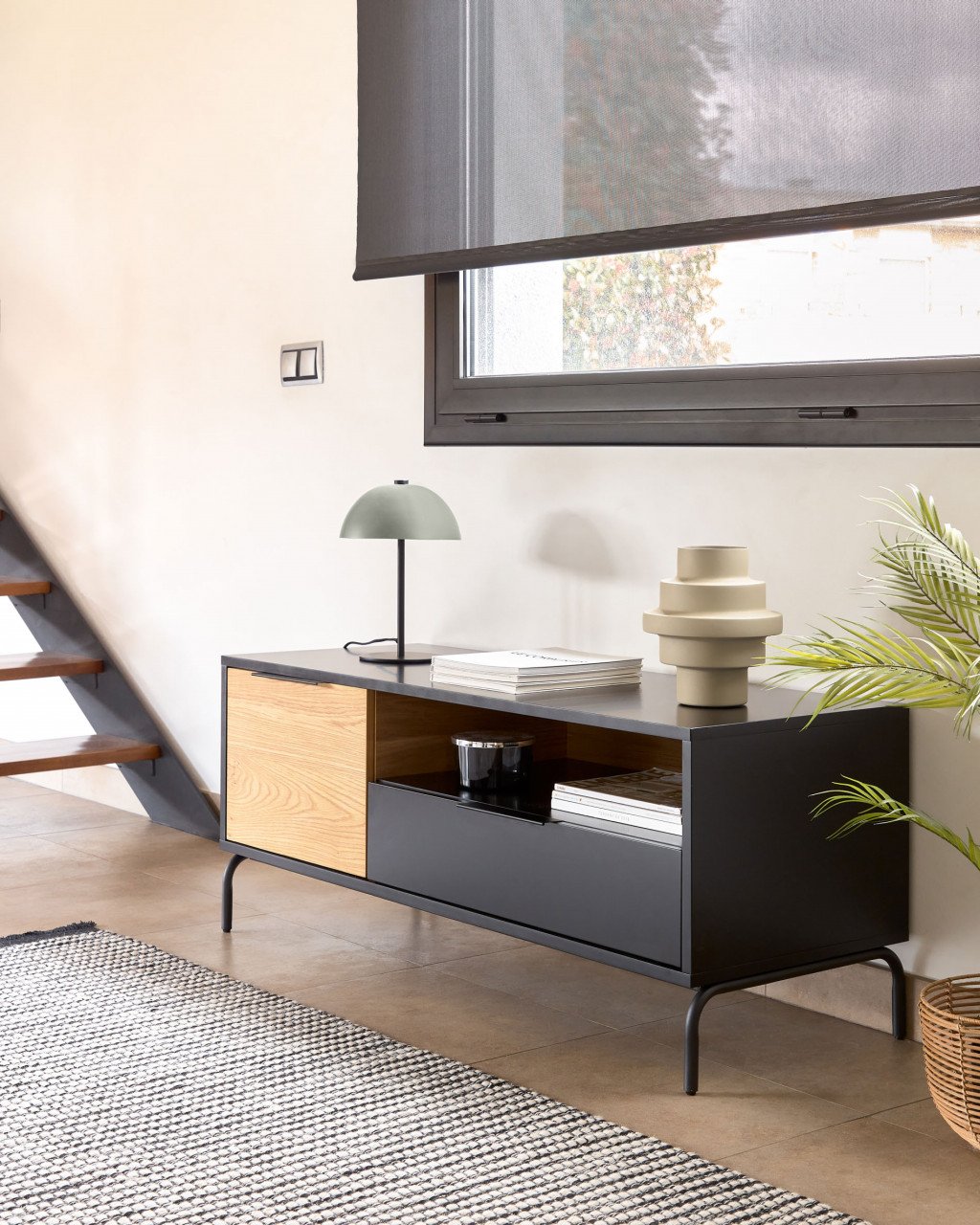 Veioza verde din metal 33 cm Aleyla Kave Home