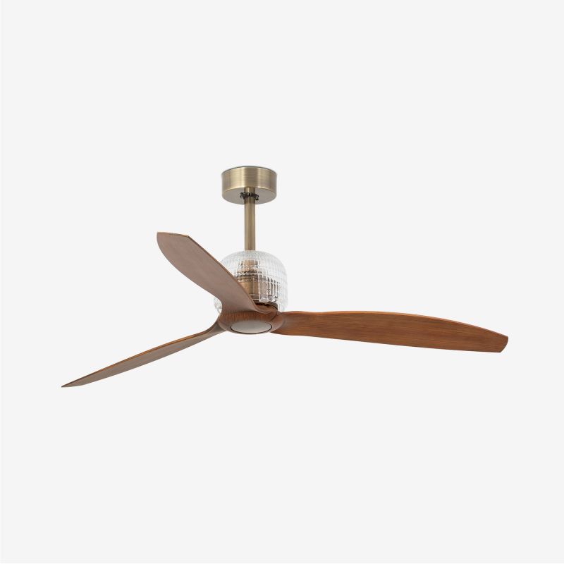 Ventilator cu telecomanda DECO FAN M auriu/maro