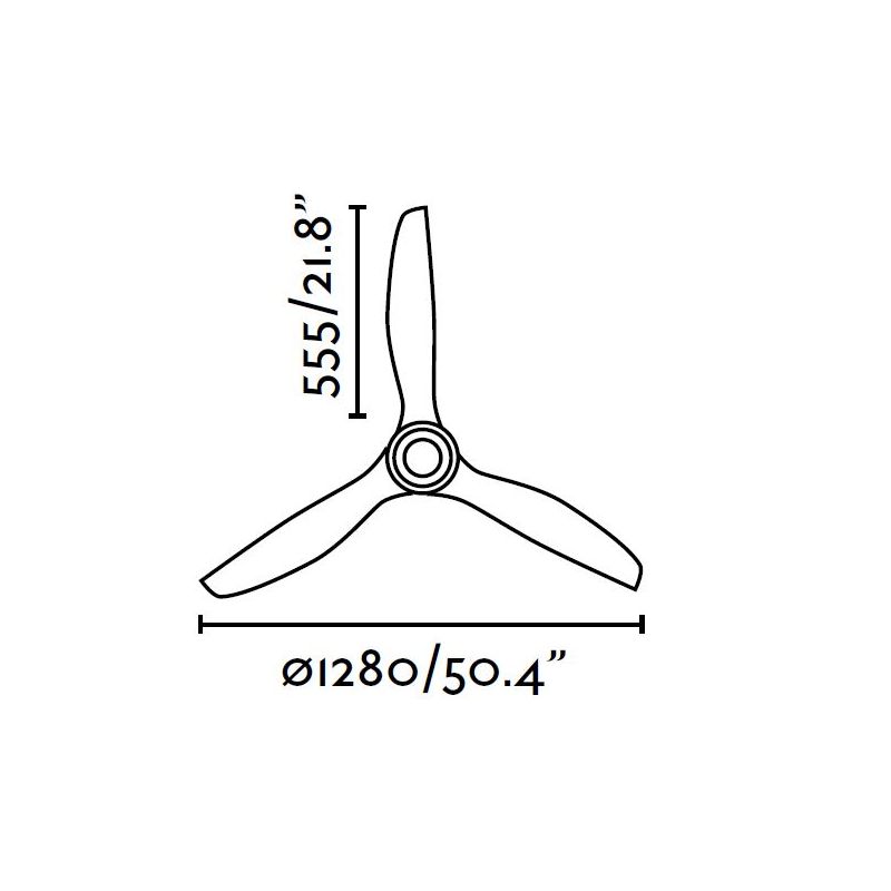 Ventilator cu telecomanda JUST crom