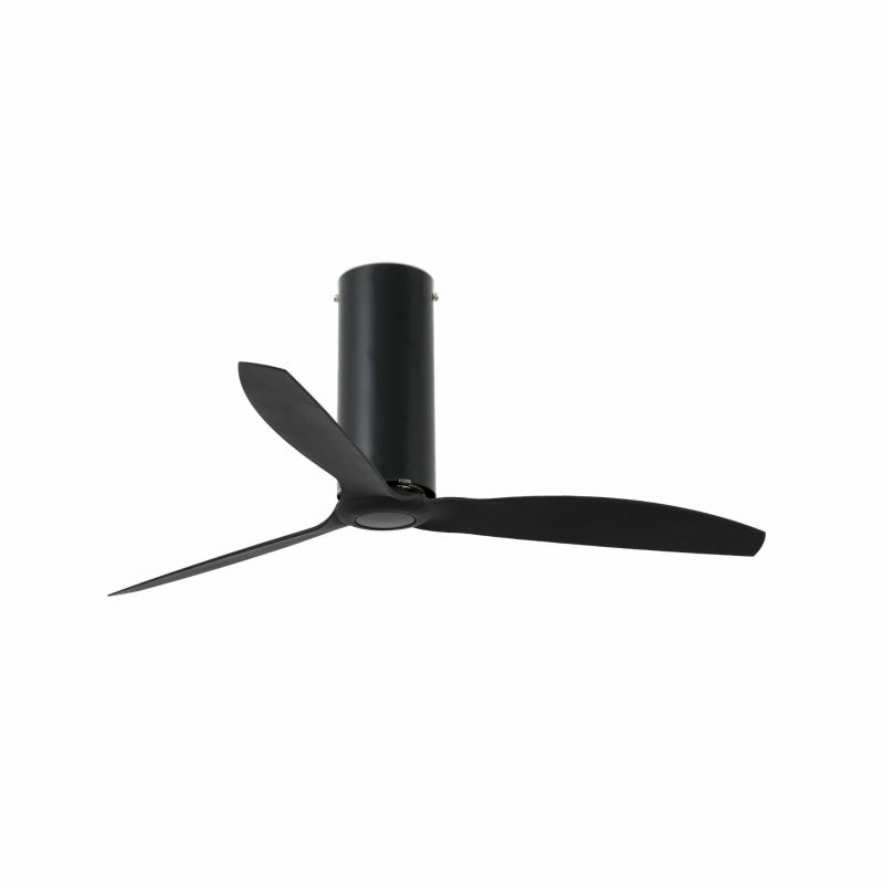 Ventilator cu telecomanda TUBE negru mat