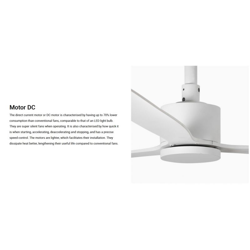 Ventilator de tavan cu telecomanda AMELIA alb