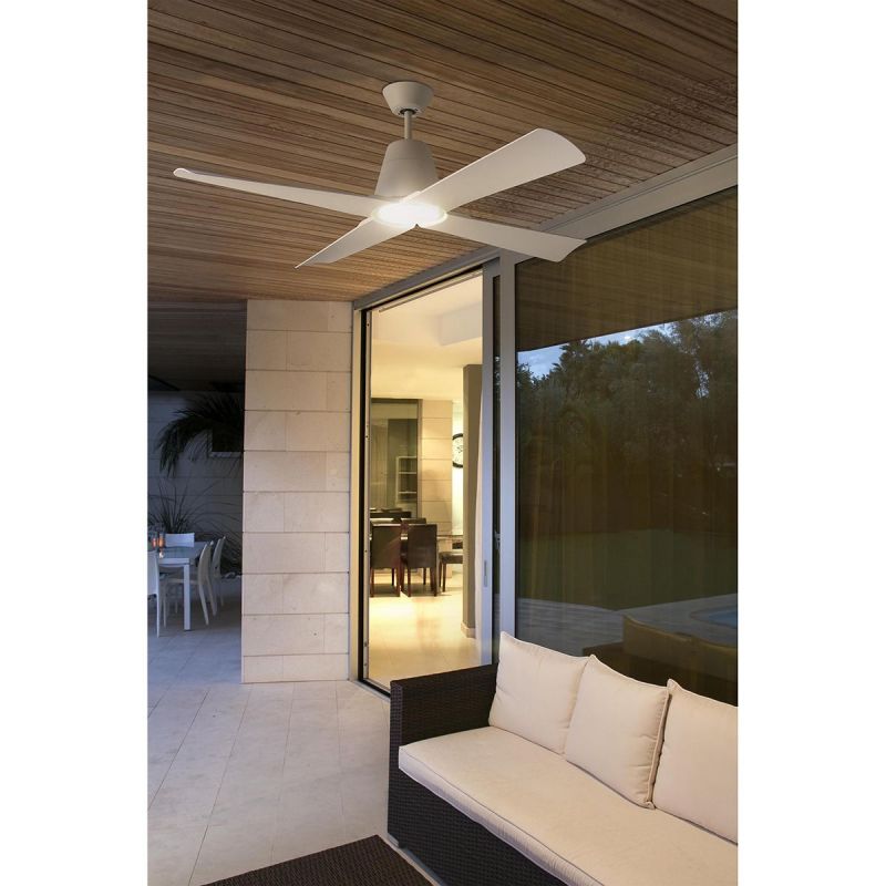 Ventilator de tavan cu telecomanda de exterior IP44 design modern TYPHOON alb