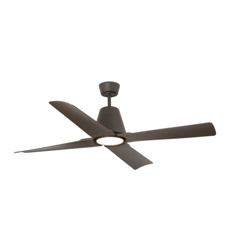 Ventilator de tavan cu telecomanda de exterior IP44 design modern TYPHOON maro