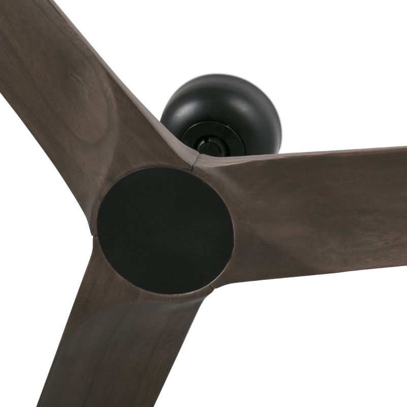 Ventilator de tavan cu telecomanda HEYWOOD S negru/stejar inchis