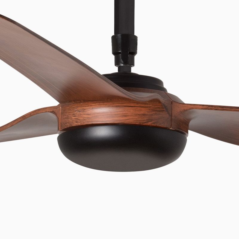 Ventilator de tavan cu telecomanda PUNT M negru/nuc