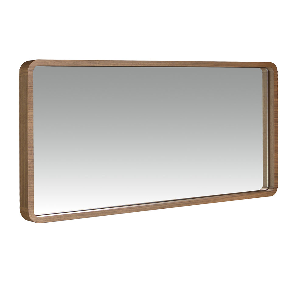 Oglinda de Perete Rectangulara cu Rama de Nuc Angel Cerda