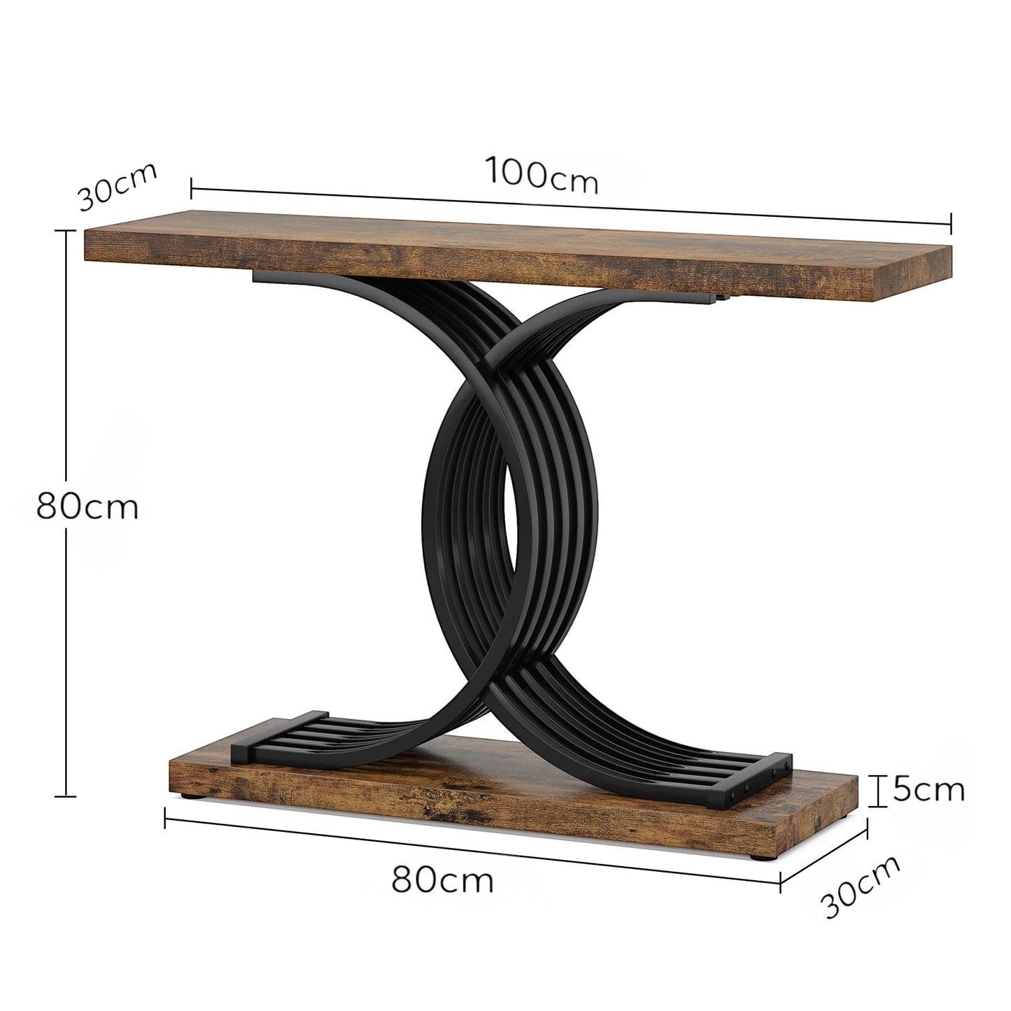 Consola Maro din lemn 100 cm Castela