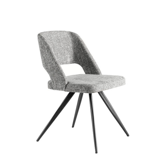 Scaun de Dining Tapitat in Material Gri Angel Cerda