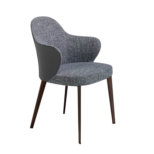 Scaun de Dining Tapitat in Tesatura si Eco-Piele Angel Cerda