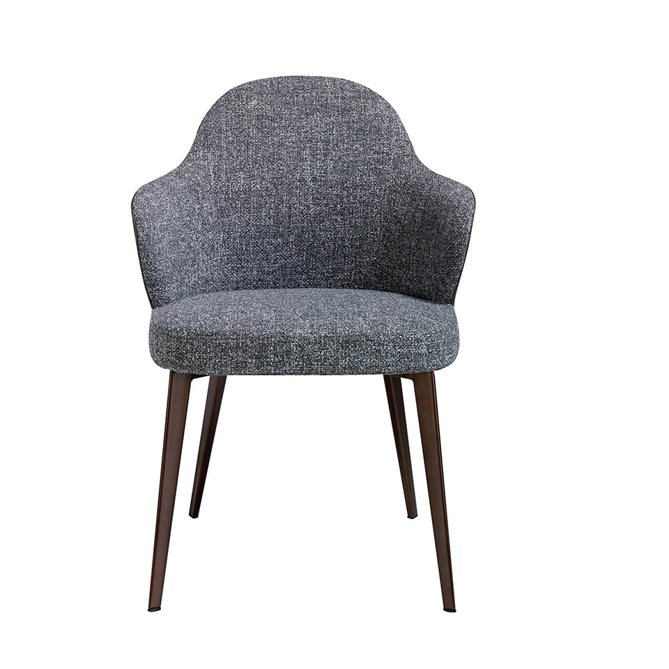 Scaun de Dining Tapitat in Tesatura si Eco-Piele Angel Cerda