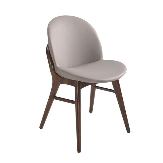 Scaun de Dining Tapitat cu Eco-Piele si Cadru din Lemn de Nuc Angel Cerda