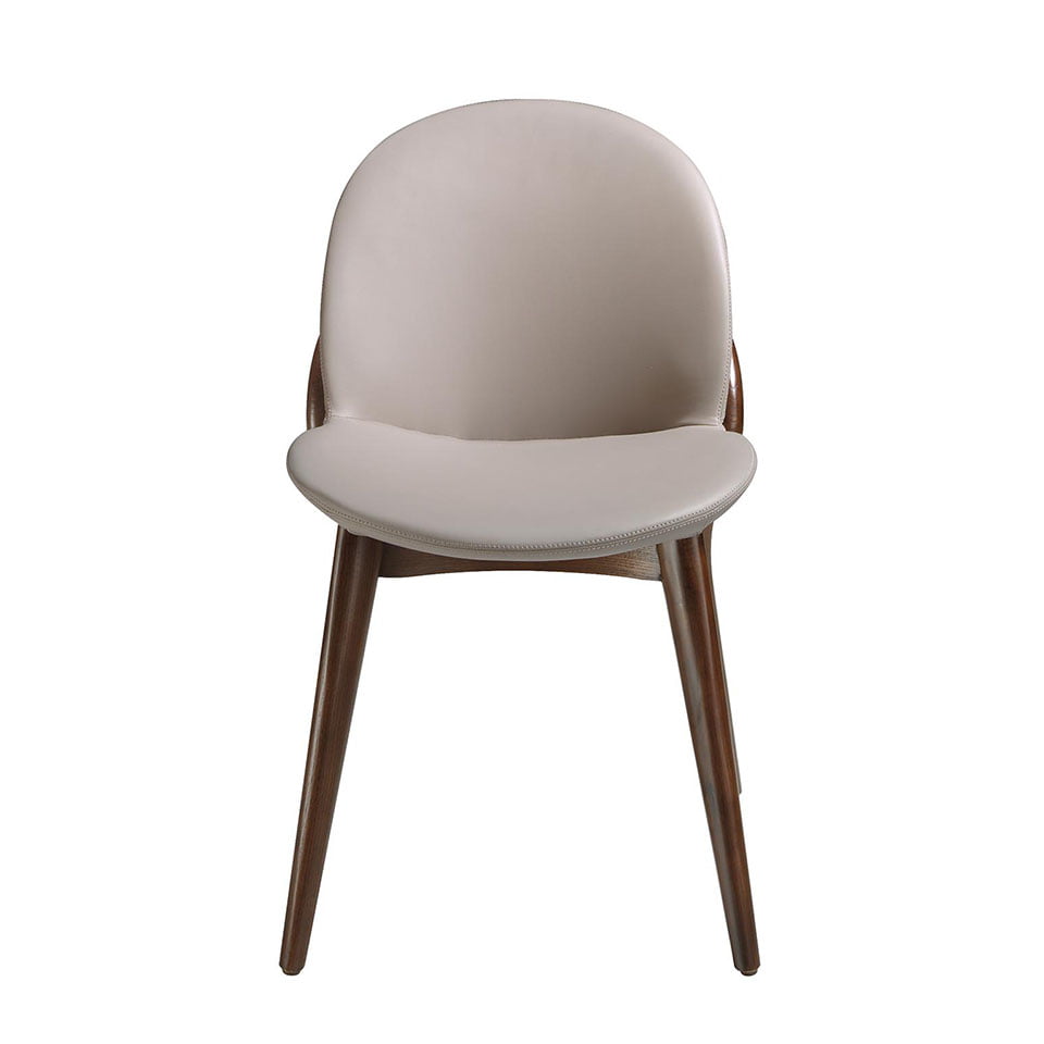 Scaun de Dining Tapitat cu Eco-Piele si Cadru din Lemn de Nuc Angel Cerda