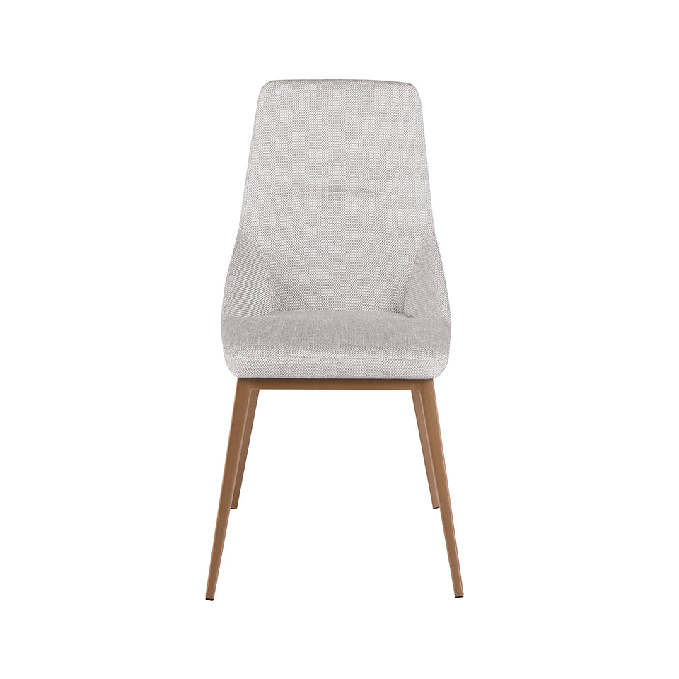 Scaun Tapitat in Material Gri Deschis Angel Cerda