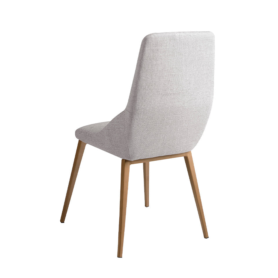 Scaun Tapitat in Material Gri Deschis Angel Cerda