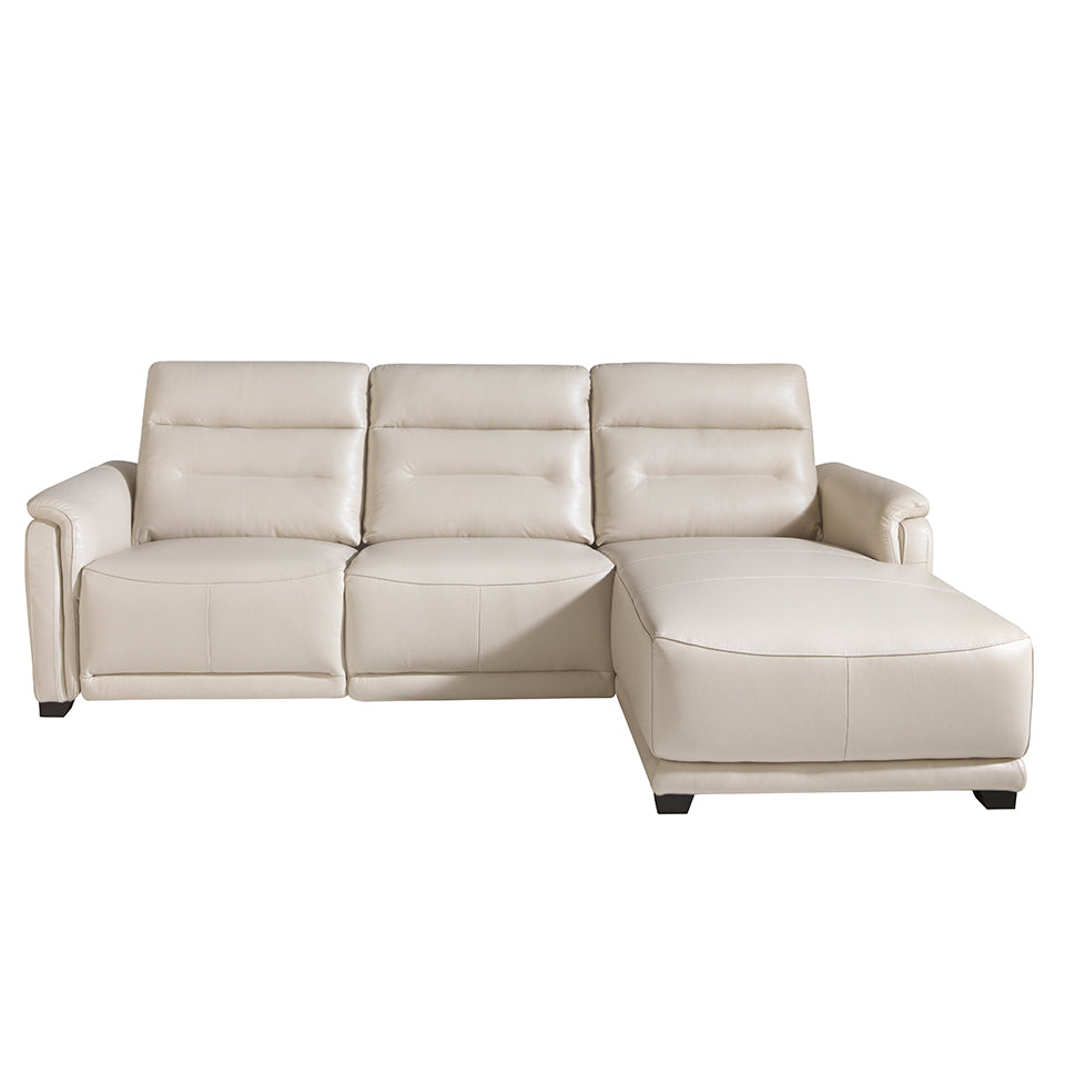 Canapea Chaise Longue Colt Stanga din Piele cu Mecanism de Relaxare Angel Cerda