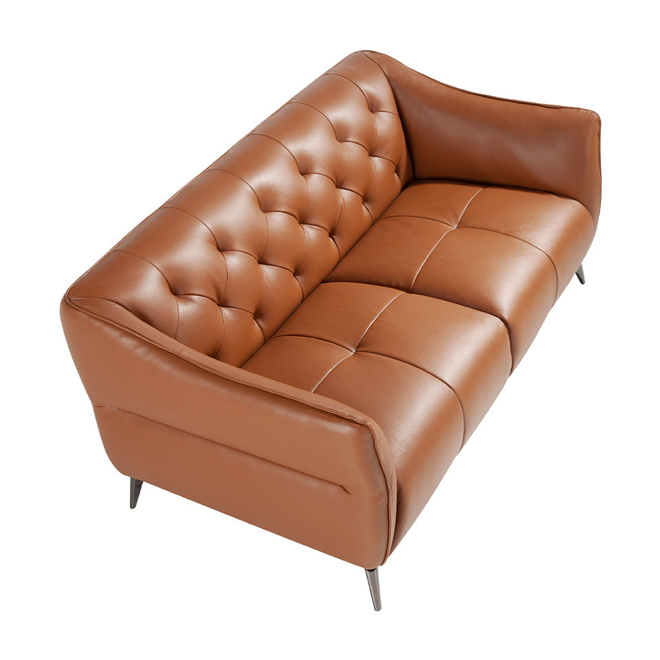 Canapea de Design Modern Tapitata in Piele Maro Angel Cerda