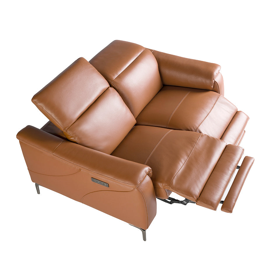 Canapea Relax de 2 Locuri din Piele Maro Angel Cerda