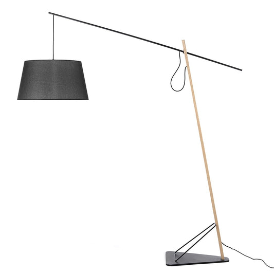 Lampadar din Stejar cu Suport Metalic Angel Cerda