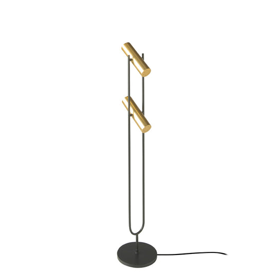 Lampadar de Podea din Otel Aurit si Negru Angel Cerda