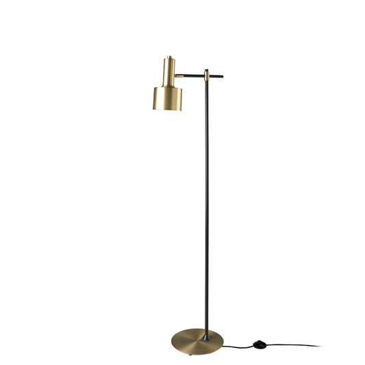 Lampadar de Podea din Aluminiu Aurit si Otel Negru Angel Cerda