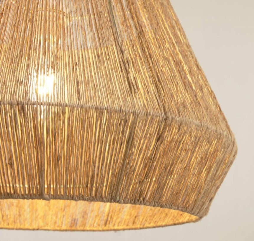 Abajur maro din fibre naturale Crismilda Kave Home