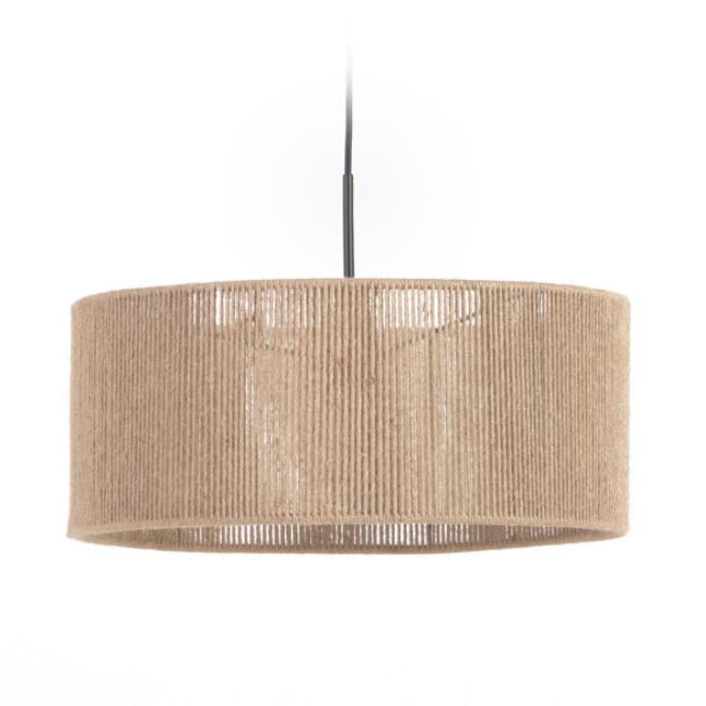 Abajur maro din fibre naturale Crista Round Kave Home