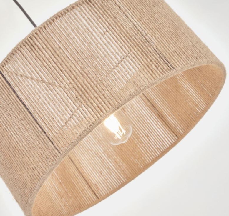 Abajur maro din fibre naturale Crista Round Kave Home