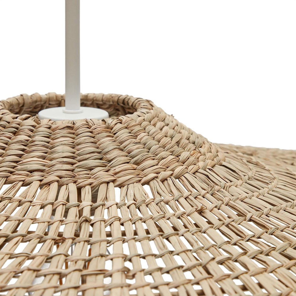 Abajur maro din fibre naturale Cruilles Kave Home