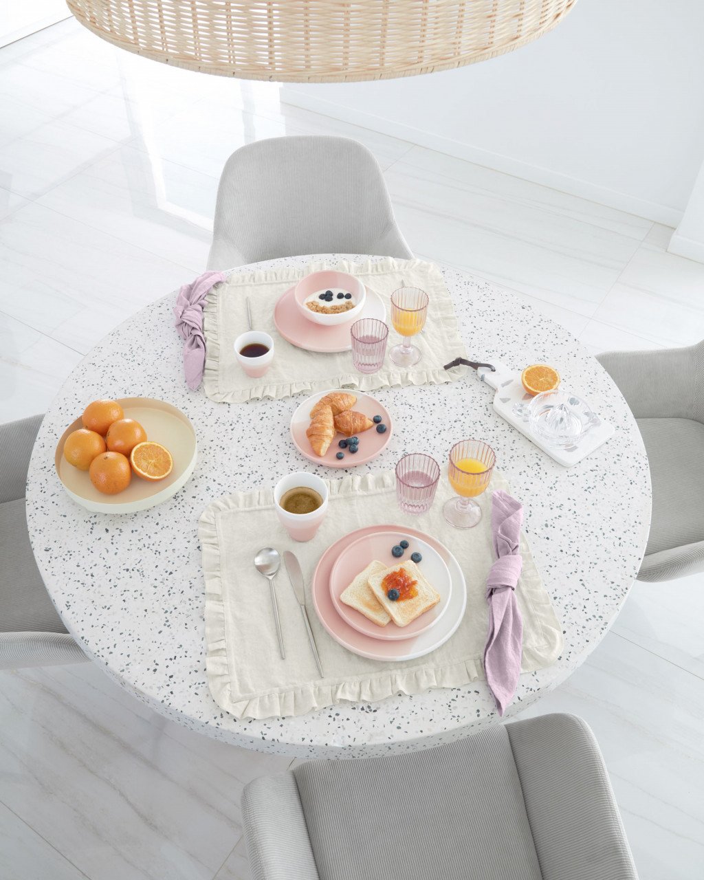 Abajur maro din ratan Druciana Kave Home