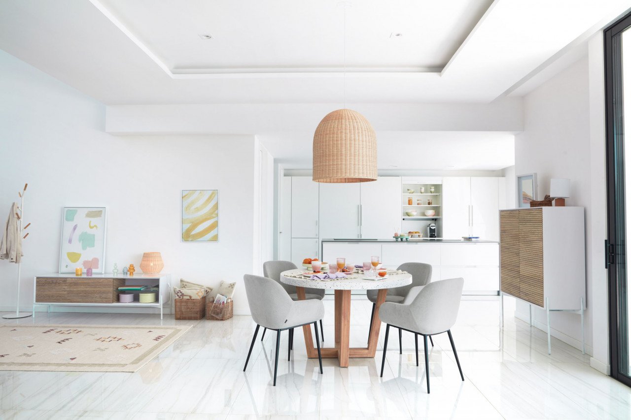 Abajur maro din ratan Druciana Kave Home