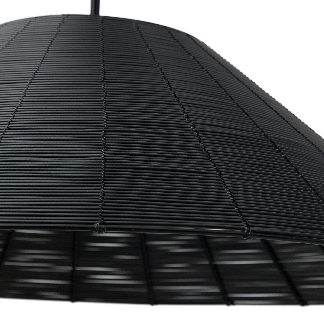 Abajur negru din fibre sintetice Saranella Large Kave Home