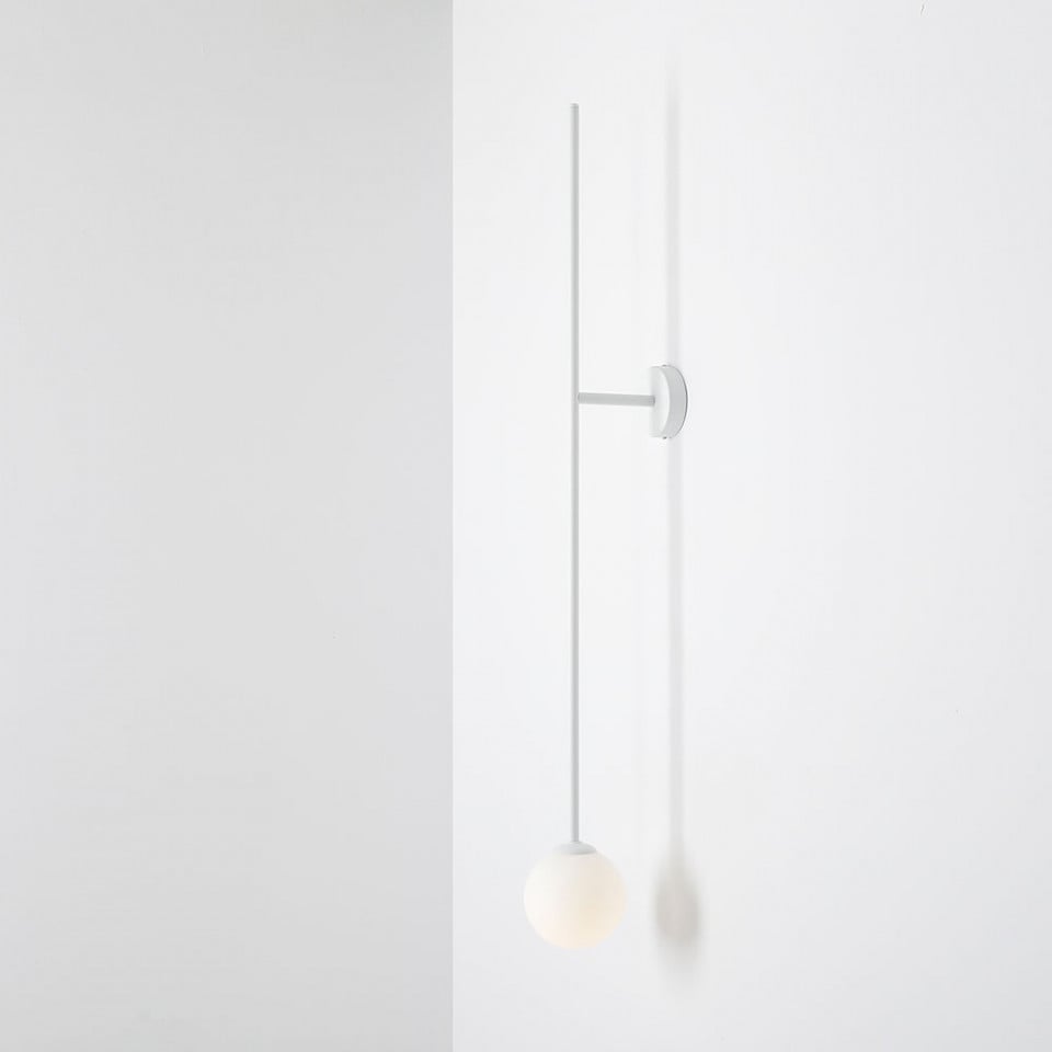 Aplica alba din metal Pinne Aldex