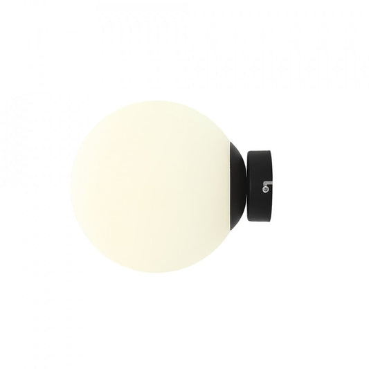 Aplica alba/neagra din sticla Ball M Aldex