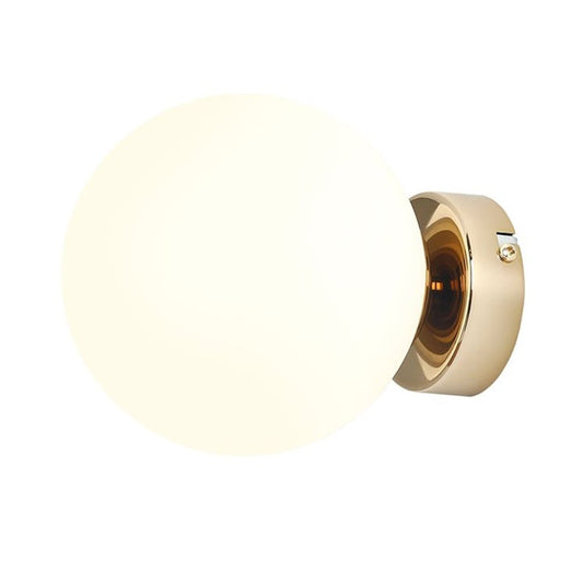 Aplica aurie/alba din sticla Ball S Aldex