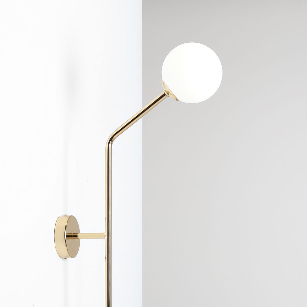 Aplica aurie din metal cu 2 becuri Pure Vertical Aldex