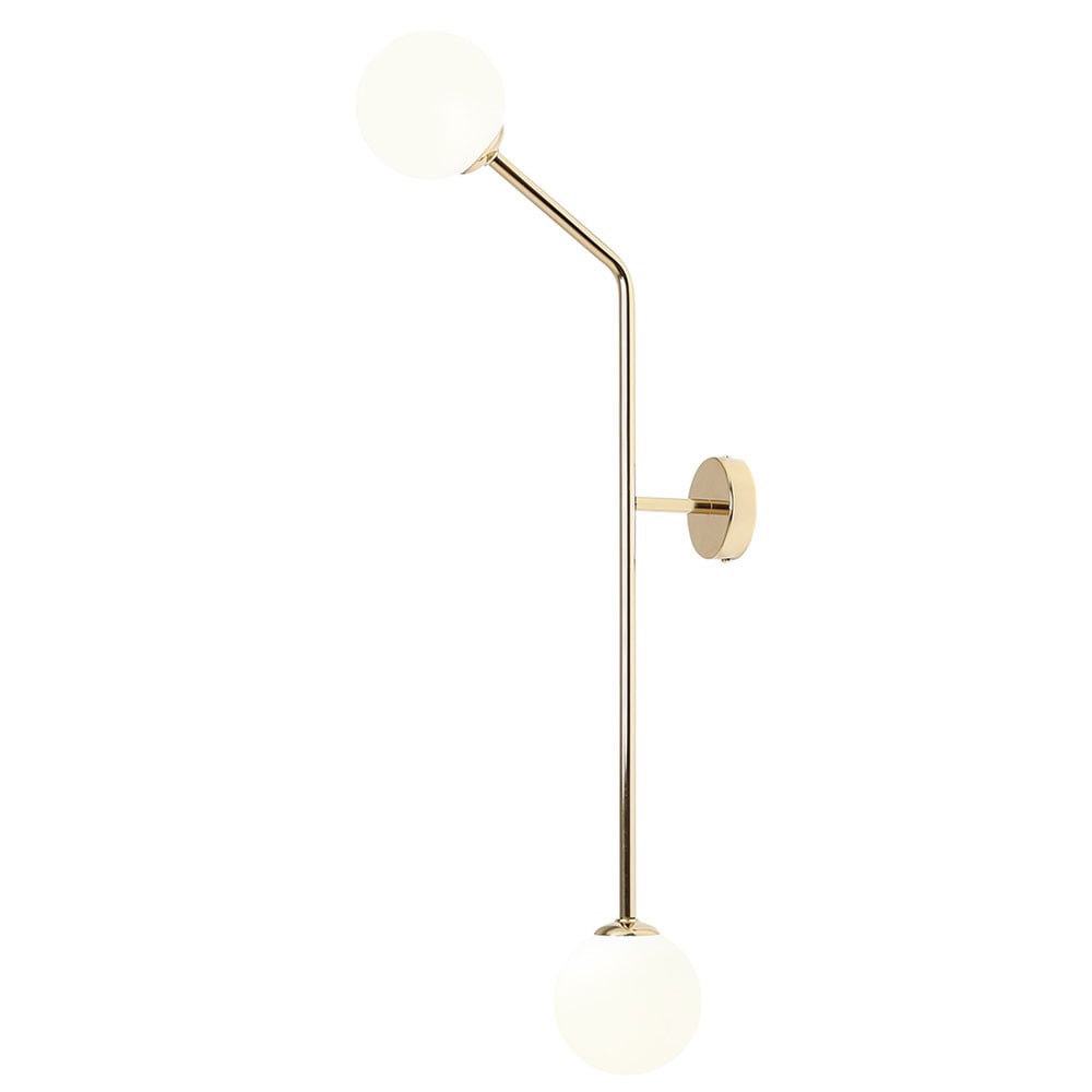 Aplica aurie din metal cu 2 becuri Pure Vertical Aldex