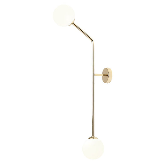 Aplica aurie din metal cu 2 becuri Pure Vertical Aldex
