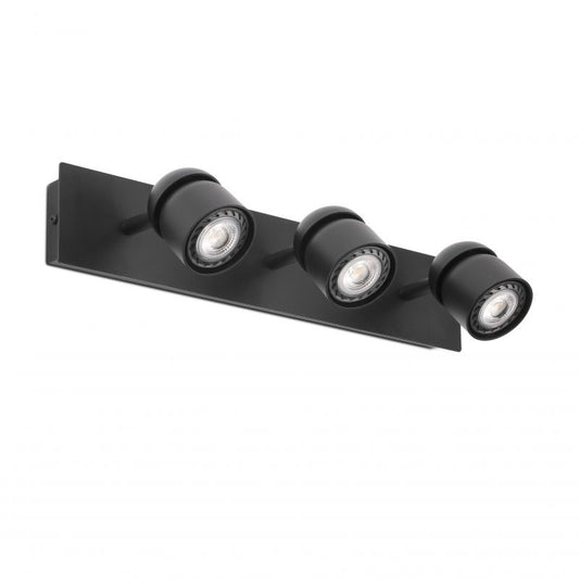 Aplica cu 3 spoturi directionabile design minimalist COCO neagra