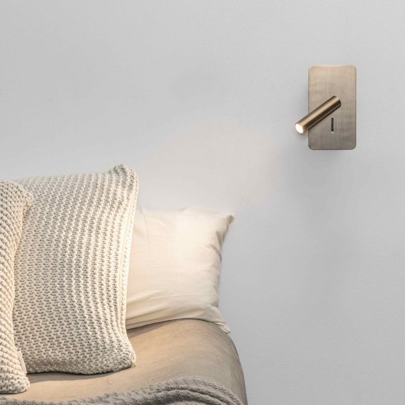 Aplica cu reader LED minimalista SUAU bronz