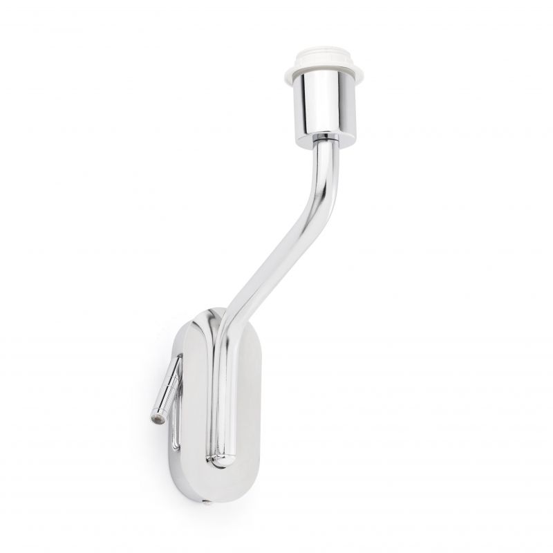 Aplica cu reader LED pe dreapta design elegant ETERNA crom/alb